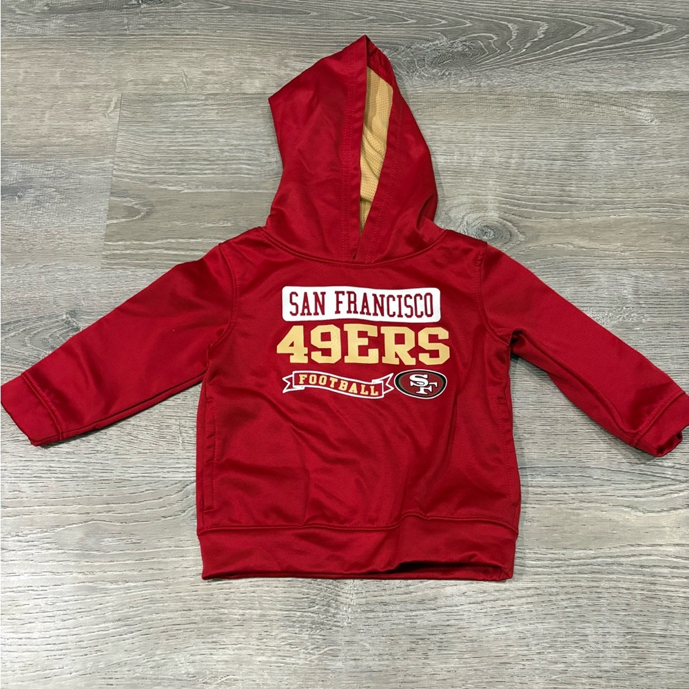NFL San Francisco 49ers Red & Gold Kids Hoodie